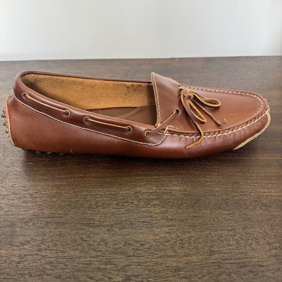 Cole Haan Gunnison 1 Eye Driver Moccasins Men's Shoe 10D Tie Leather Cushioned - Picture 4 of 16